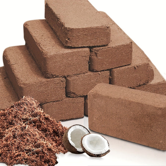 Coco Coir Bricks for Plants 1.32 LB Each Low EC pH Balanced