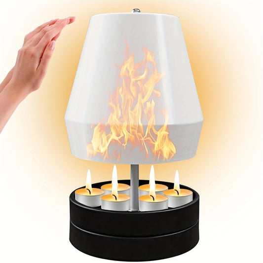 Portable Candle Heater with Hand Warmer & Candle Holder, 3-in-1 Multifunctional Metal Heater for Camping, Home, Patio & Emergency Use – Compact Lightweight Winter Heating Device