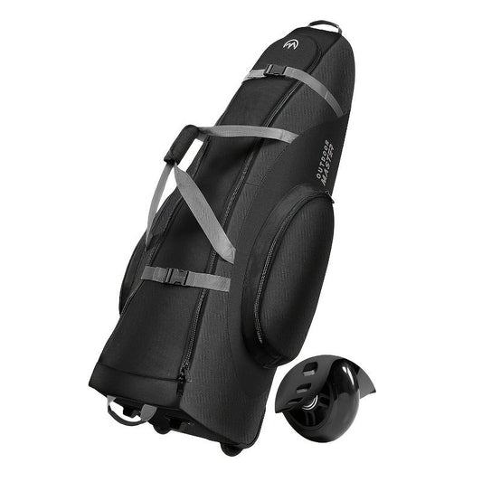 Golf Travel Bag with Reinforced Inline Wheels - 900D Heavy-Duty Oxford Padded Golf Club Travel Case with Shoes & Accessories Compartment, Foldable Airline-Approved Golf Bag for Men, 49.2 Inch