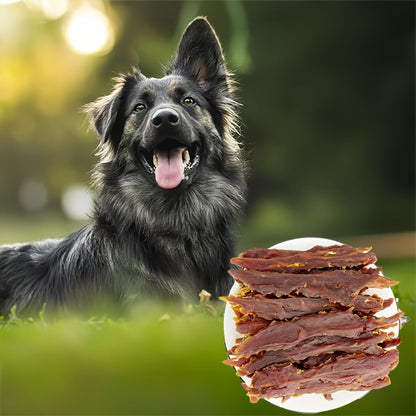 Dog Jerky Treats Chicken & Duck - High Protein Low Fat Natural Training Reward Snacks for Small Medium Large Dogs Easily Digestible