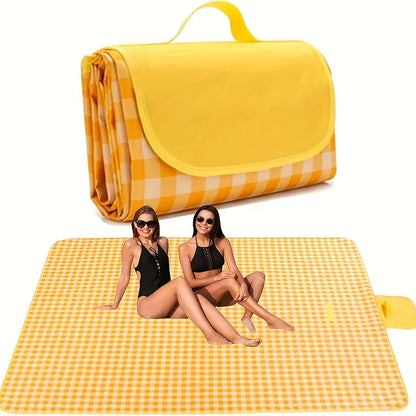 Picnic Blanket Large Outdoor Beach Blanket Waterproof Portable Camping Travel Mat for Family Park Lawn Barbecue Indoor Outdoor Use
