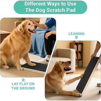 Dog Scratch Pad for Nails – Adjustable 3-Angle (45–65°) Foldable Nail File Scratch Board, Includes 2 Sandpaper Sheets, Nail Clipper Alternative for Dogs, with or without Bracket
