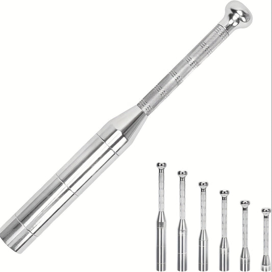 Fitness Equipment Adjustable Steel Club Set in Six Weights from 6.5 to 17.5 lb with Knurled Handles