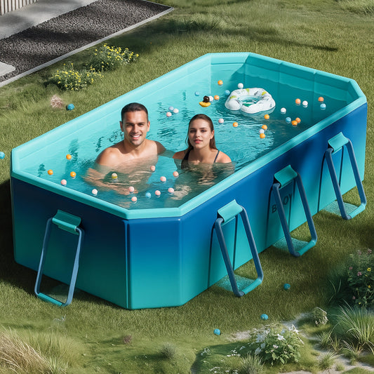 Above Ground Pool | Quick Open PVC No Inflation Adult Backyard Party