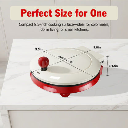 Electric Smokeless Indoor Grill 1500W, 2-in-1 Indoor Grill & Pizza Maker with 30-Min Timer, Auto Shut-Off, 180° Open Flat – BBQ Steak Veggies Quesadilla