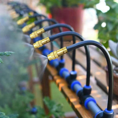 Drip Irrigation Kit Automatic Watering System Garden Sprinkler Misting Atomization Hose 5m, 20m