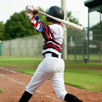 Mixed-Color Baseball Arm Sleeve Set with Red, White and Blue Flag, Star and Stitch Print Designs