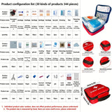 Portable Multi-Function Emergency Kit (344 Pieces, 30-in-1)