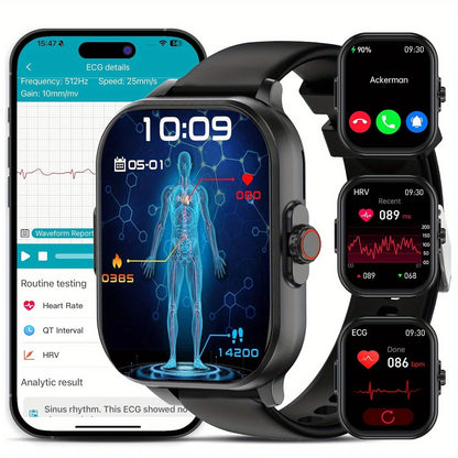 Smart Watch 2.01-Inch Display with Bluetooth 5.1 Calling, 280mAh Battery and Black or Pink Band