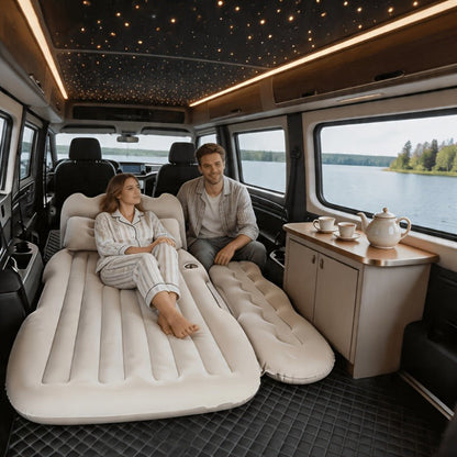 SUV Back-Seat Inflatable Mattress with Electric Pump, Storage Bag and Repair Kit in Four Colors