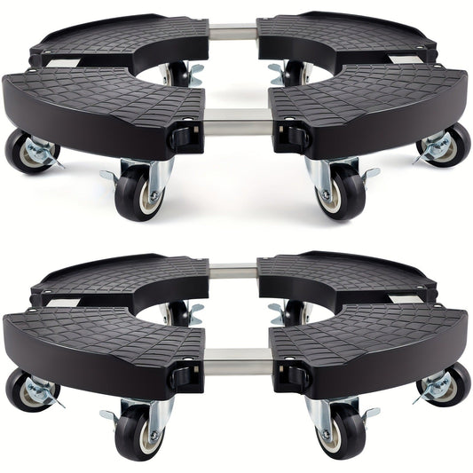 Plant Caddy with Wheels | 330 Lbs Heavy Duty, 8 Lockable Casters, Fits 8"-22" Pots