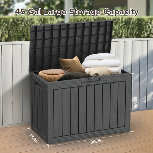 Resin Deck Box 35/45 Gallon – Lockable Outdoor Storage