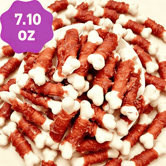 Dog Treats Duck-Wrapped Chew Pieces or Dried Chicken Breast in Two 203g Flavor Options for Dog Reward Use