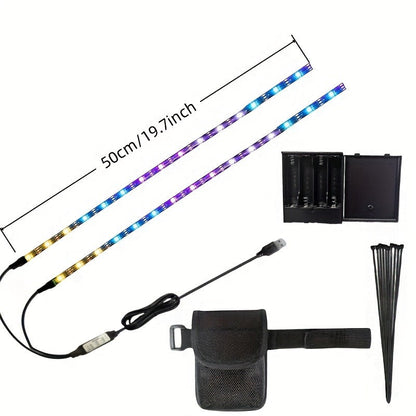 RGB LED Skateboard Light – USB Powered, Fits Bikes & E-Boards