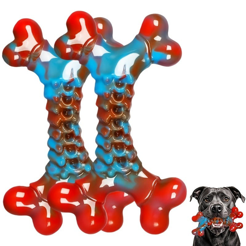 Dog Toy Orange Blue Braided Chew and Tug Bundle with 1, 2, 4 or 5-Piece Options for Large Dogs