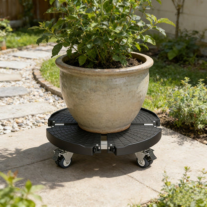 Plant Stand with Wheels 440 lbs – Adjustable 15-22" Heavy Duty Pot Roller with Lockable Swivel Casters for Indoor & Outdoor Planters
