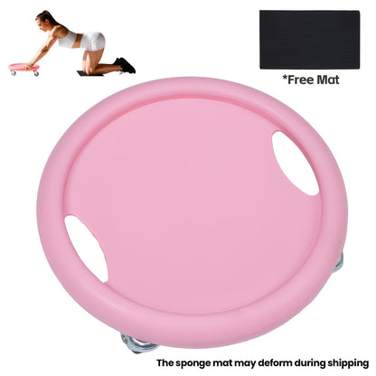 Ab Wheel Roller and Gliding Disc Training Set with Quiet Wheels for Home Core and Cardio Workouts