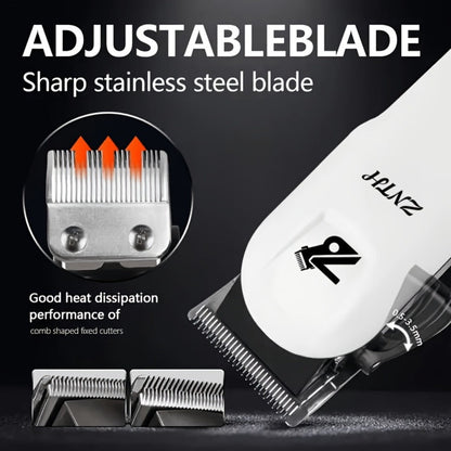 Professional Hair Clipper Kit 9-in-1 Trimmer for Haircut Bald Head Shaving LCD Display USB Fast Charge Long Battery Stainless Steel Blade 4 Guide Combs for Home Barbershop