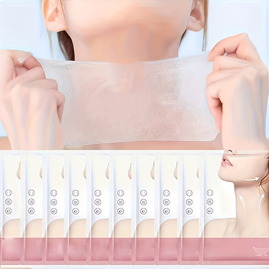 Niacinamide Collagen Neck Mask 20/30pcs - Deep Moisturizing Firming Anti-Aging Neck Care Beauty Mask for Women All Skin Types, Daily Neck Treatment Brightening Lifting Gift Set