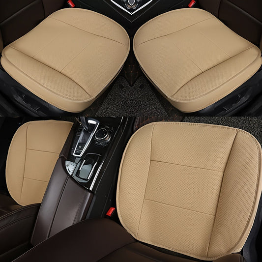Car Seat Cover Front Cushion with PU Leather, Bamboo Charcoal Strips and 21.5 x 20.5 Inch Size