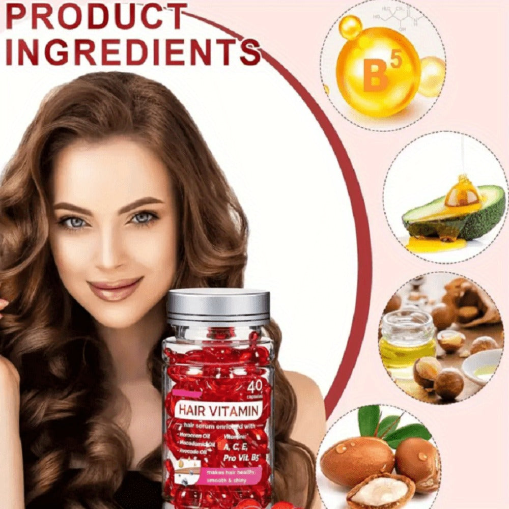 Three-Piece OUIHOE Hair Care Set with Shampoo, Conditioner and Coordinated Capsule Product Pack