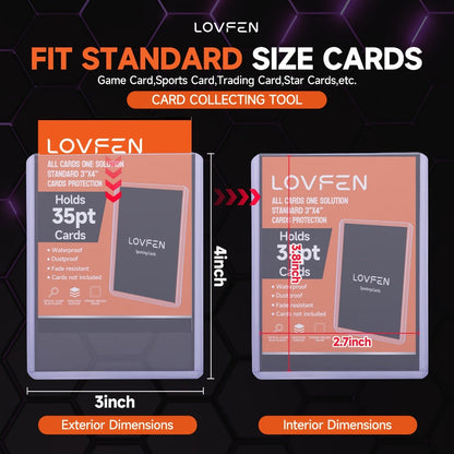 200ct Top Loaders 35pt 3x4 Hard Plastic Baseball Card Holders – Fits Trading Cards Sports Cards Football Basketball Pokemon MTG TCG Collection Protection Bundle