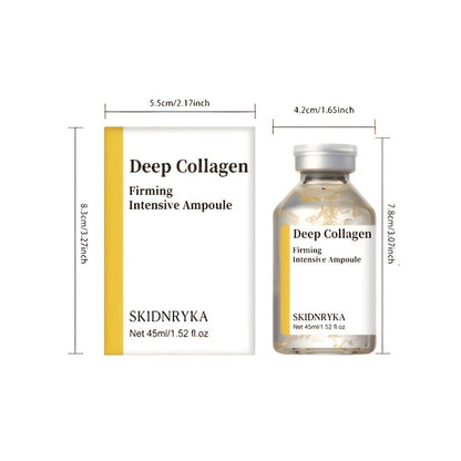 Face Serum SKINDRYKA Collagen, Hyaluronic Acid and Niacinamide in a 1.52oz Glass Dropper Bottle