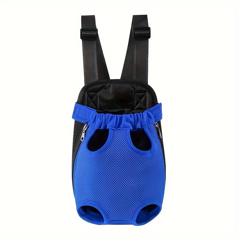 Double Pet Carrier Backpack for Two Cats & Dogs | Breathable Mesh Front Chest Bag for Small Pets, Adjustable Portable Dual Carrier for Outdoor Travel Hiking, 5 Colors S/M/L/XL Sizes