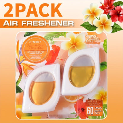 Compact Air Freshener Cups in Six Scents, Available in 2, 6 or 12 Packs for Closets, Bathrooms and Small Spaces