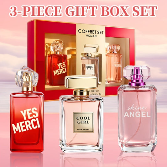 Eau de Parfum Gift Set for Women 100ml with Single-Bottle & 3-Piece Fragrance Options for Daily Wear