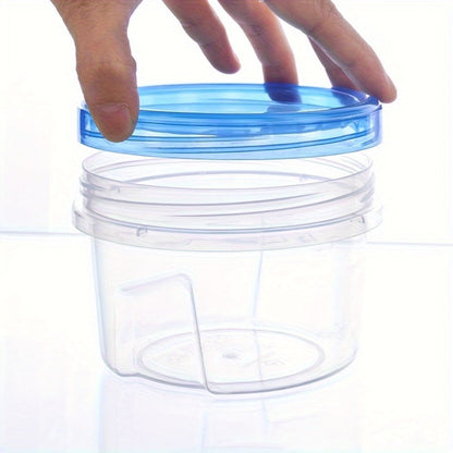Food Storage Containers Stackable Clear Canister Set in Three 1000 mL or Six 500 mL Configurations