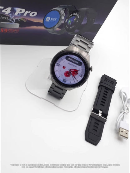 Round Smartwatch 2.01" Extra Large Screen with Wireless Calling, 100+ Sport Modes, Sleep Monitor Heart Rate, Built-in Games Weather Calculator Pedometer, Unisex Smart Watch for Men Women – Black Silver 5 Styles