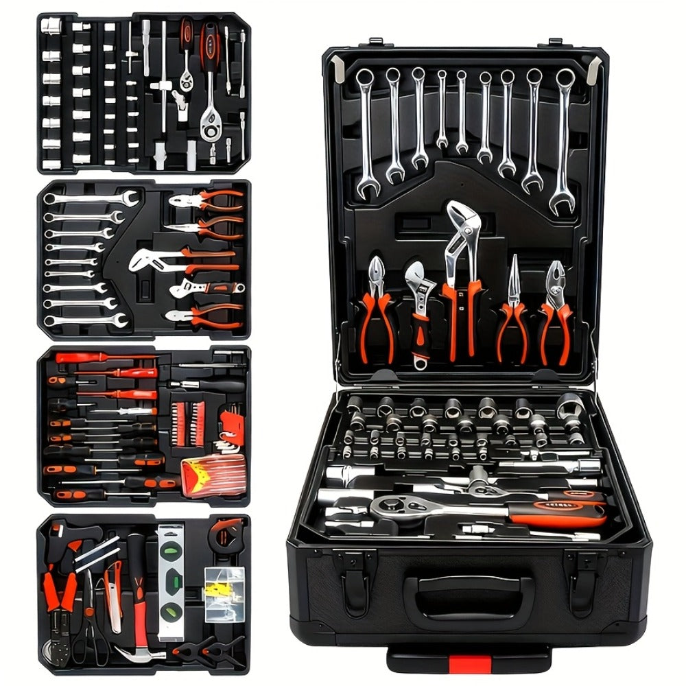 52-Piece Professional Tool Set – Multi-Function Home & Car Repair Toolkit with Portable Toolbox, Ideal Gift for DIY Enthusiasts and Auto Mechanics