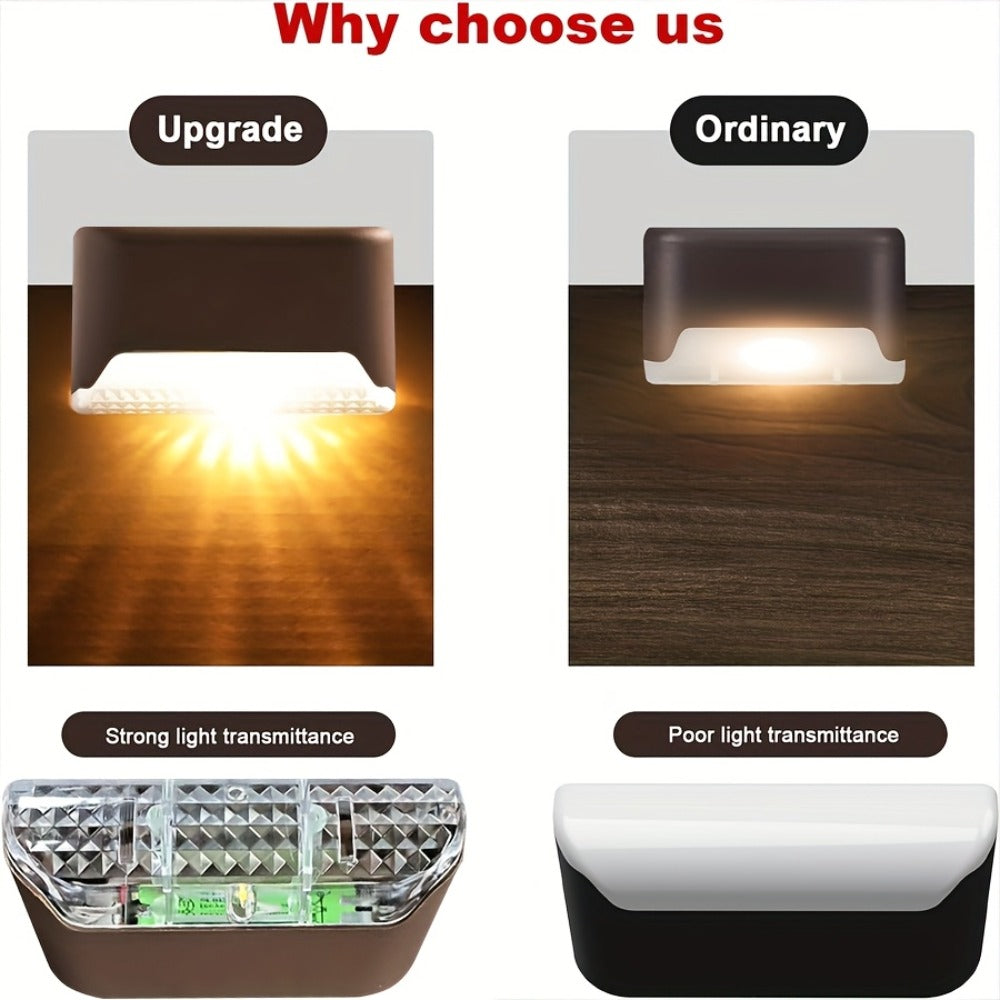 Solar Deck Lights Outdoor 20/30 Pack White LED Step Lights for Stairs Fence Patio Garden Pathway for Garden, Pathway and Patio Lighting