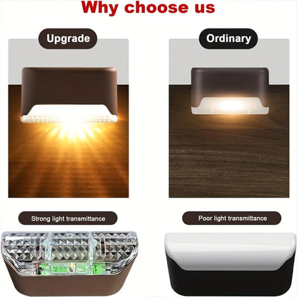 Solar Deck Lights Outdoor 20/30 Pack White LED Step Lights for Stairs Fence Patio Garden Pathway for Garden, Pathway and Patio Lighting