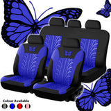 Butterfly Tire Pattern - Black & Blue