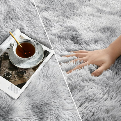 Fluffy Indoor Area Rug in Five Colors and Six Size Options for Living Room, Bedroom, Kitchen or Bathroom