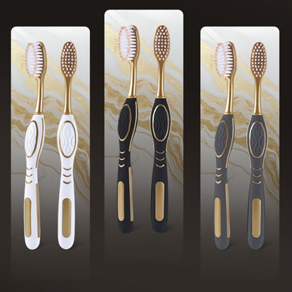 Gloryin Soft Bristle Toothbrush Set Anti-Slip Olive Handle Full Size Head Gentle Gum Care Daily Oral Hygiene