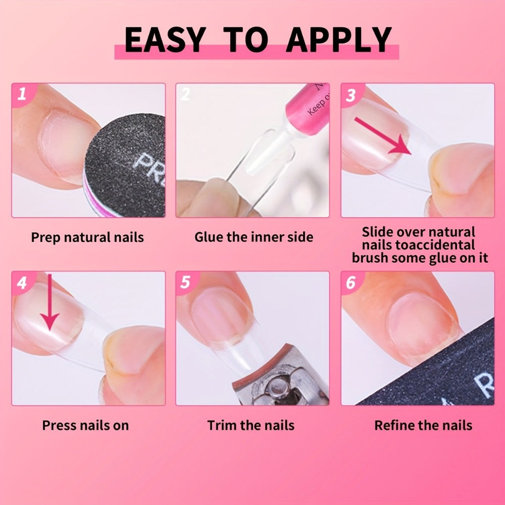 Nail Glue Set, MICHAN 14- or 28-Piece Configurations with 2ml Squeeze Tubes and Optional 7ml Brush Bottles