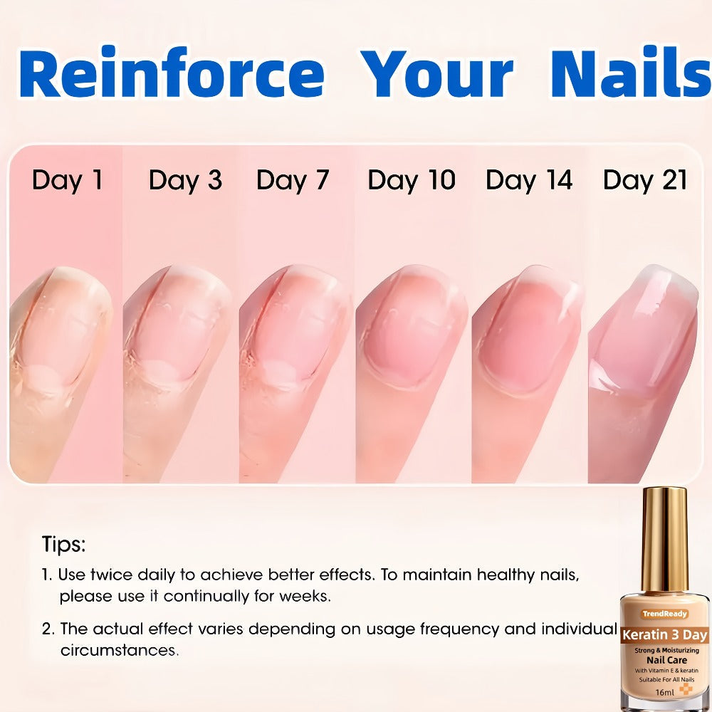 Gold-Cap Nail Care Coating in 16 ml Bottles with Two- or Four-Piece Quantity Options and Beige Labels