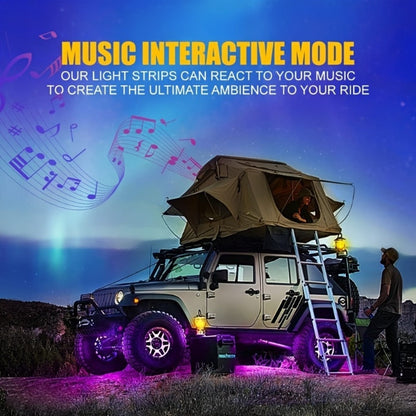 Car LED Atmosphere Light Panels APP & Wireless Control - External Decorative 2-Piece Set Multiple for Home, Desk and Accent Lighting
