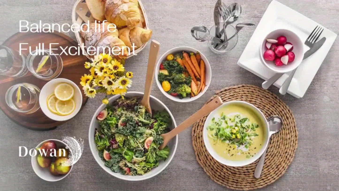 Ceramic Bowls Set 22oz White Porcelain - Dishwasher & Microwave Safe Soup Bowls for Kitchen, Cereal, Ramen, Oatmeal, Salad & Rice - Polished Finish Round Bowls Available in 4 or 6 Piece Sets