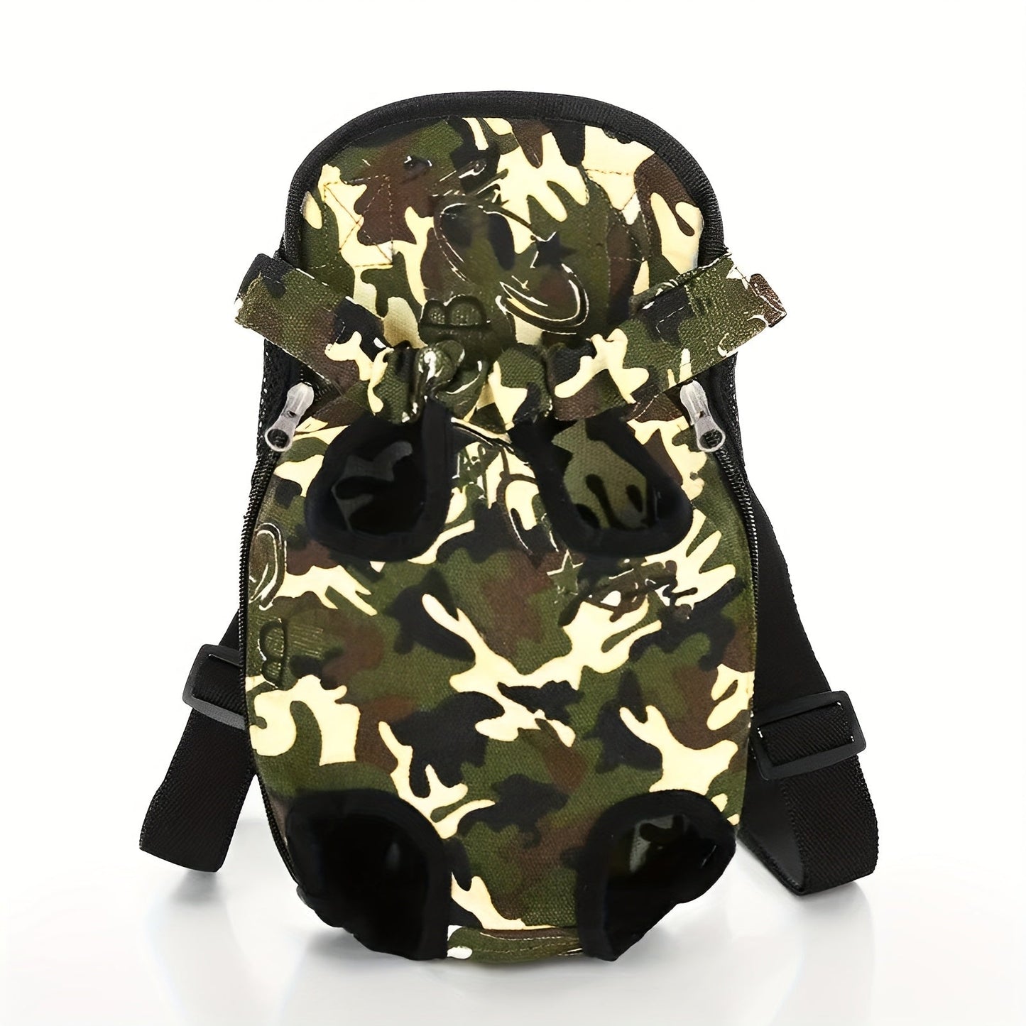 Dog Front Chest Carrier Backpack | Pet Carrying Bag for Small Dogs & Cats, Hands-Free Travel Hiking Cycling Outdoor Bag with Adjustable Straps, Breathable Mesh, Multi-Color & Multi-Size Options