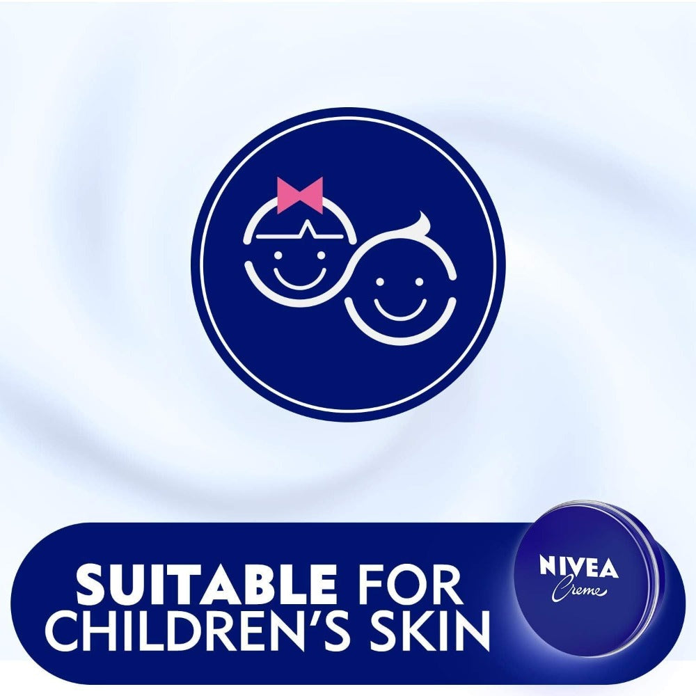 NIVEA Creme 150ml — All-Purpose Moisturizing Cream for Body Face & Hands | Deep Hydration for Dry & Sensitive Skin | Classic Daily Moisturizer with Eucerit | Dermatologist Tested Unisex Skin Care 5oz