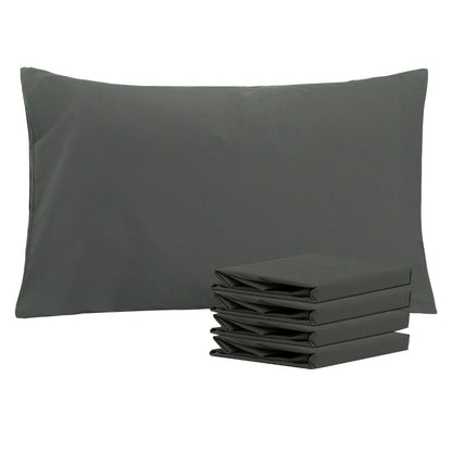 Four-Pack Queen Pillowcase Set in 32 Solid Colors with 20 x 30-Inch Size and Envelope Closure