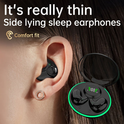 Invisible Sleep Earbuds TWS Hi-Fi Stereo Wireless Bluetooth Digital Screen Ultra-Long Battery 3 Colors for Android Apple Samsung All Smartphones Cycling Running Sports