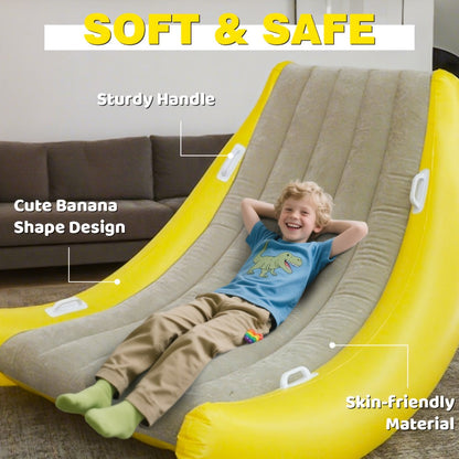 Portable Inflatable Sofa with Pump No Assembly Required Indoor Outdoor Folding Chair Bed Camping Backyard Patio Lightweight PVC Spot Clean Adults Kids Gift