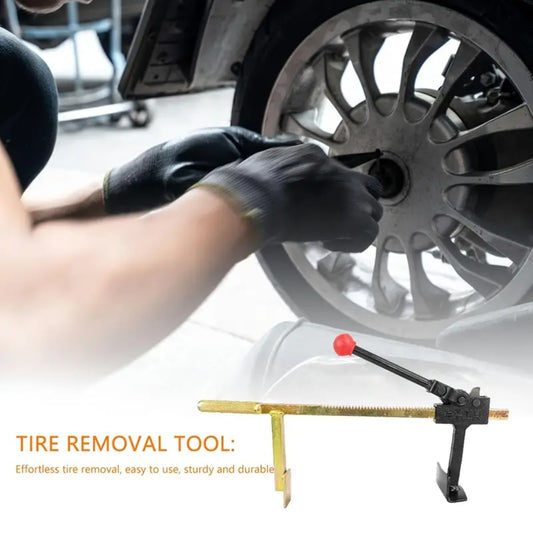 Bead Breaker Tool Heavy-Duty Manual Tire Changer with Safety Guard, Durable Steel Construction Universal Tire Service Equipment for Cars Trucks Motorcycles, Large & Small Size
