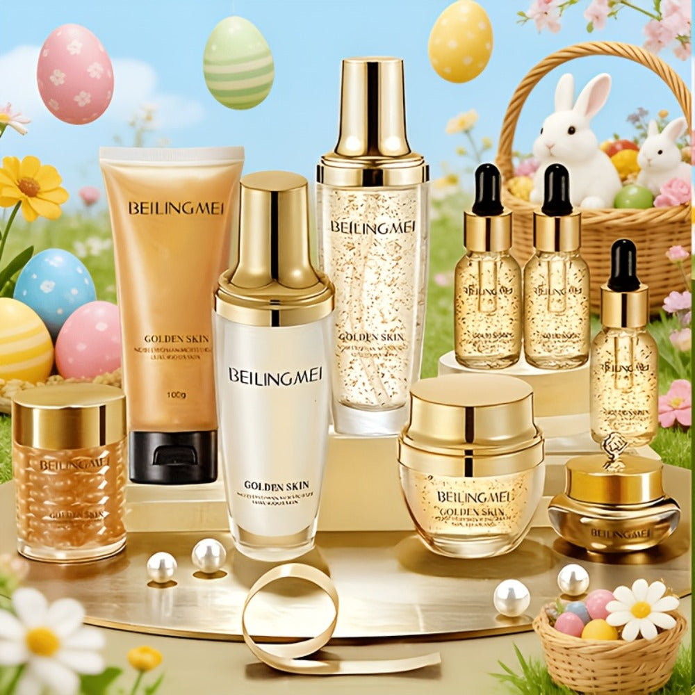 Korean Skincare Set 9pcs for Women Collagen Hyaluronic Acid Niacinamide Hypoallergenic Moisturizing Firming Brightening All Skin Types Gift Set