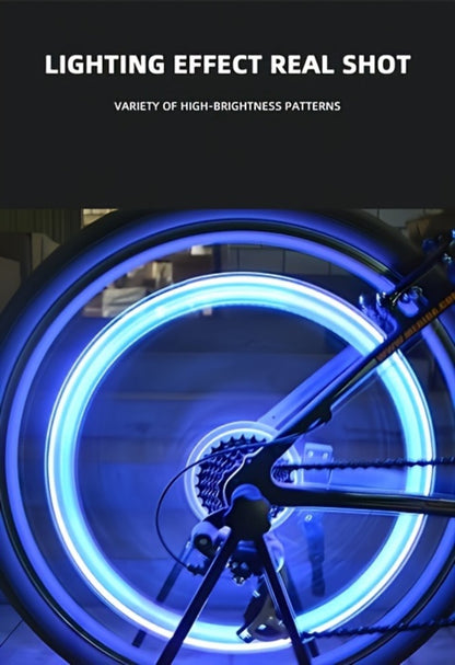 LED Tire Valve Stem Light Sets in 4-, 8- or 16-Piece Blue, Green, Red, Mixed and Skull-Top Configurations